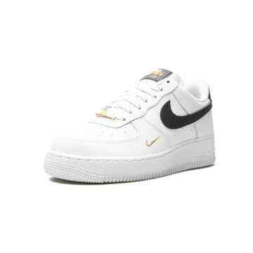 Nike Womens WMNS Air Force 1 Low Essential CZ0270 102 White/Black/Gold - Size 8W