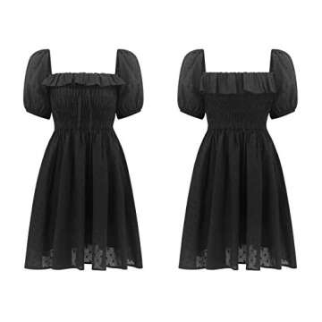 R.Vivimos Women's Summer Cotton Short Sleeve Dress