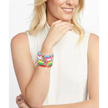 Vibrant XOCARTIGE Surfer Heishi Bracelets for Women