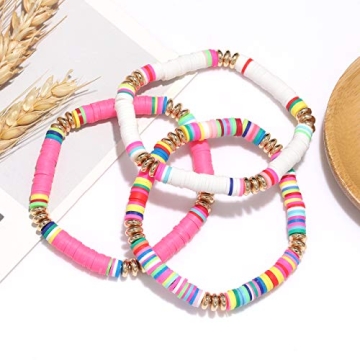 Vibrant XOCARTIGE Surfer Heishi Bracelets for Women