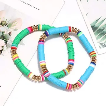 Vibrant XOCARTIGE Surfer Heishi Bracelets for Women