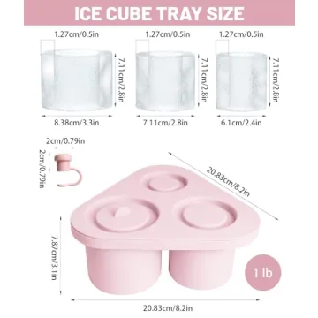Ice Cube Tray for Stanley Tumbler Cup - Rose Quartz Pink