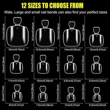 INENK Soft Gel Toe Nail Tips for Soak off Gel Extension Systems, Short Pre-shaped Full Cover False Toenails Gel Tips Clear Press on Nails, Summer Toe Tips for Home DIY Salon Manicure（360PCS 12SIZE）
