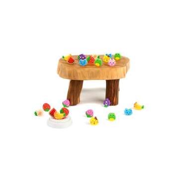 400PCS Mini Fun Cute Fruit Animal Erasers for Kids Bulk,Back to School Party Gifts Valentine's Day Gifts (Fruit erasers)