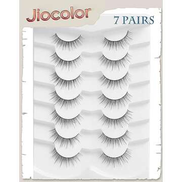 Jiocolor Natural Look Mink Lashes - 9mm Wispy Volume