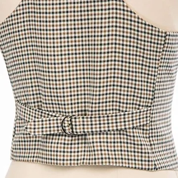 GRACE KARIN Women's Vintage Plaid Vest for All Occasions
