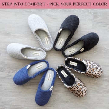 Dearfoams Women's Velour Clog Slipper, Leopard, X-Large