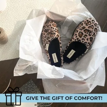 Dearfoams Women's Velour Clog Slipper, Leopard, X-Large