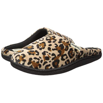 Dearfoams Women's Velour Clog Slipper, Leopard, X-Large