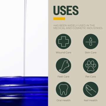 Pur O3 Fully Ozonated Sunflower Oil - Pure, Natural, Organic Ozonated Oil - Sunflower Oil Skin Care from Oxygenated, Ozonized Sunflower Oil - Ozone Oil in a Glass Jar, 2 oz