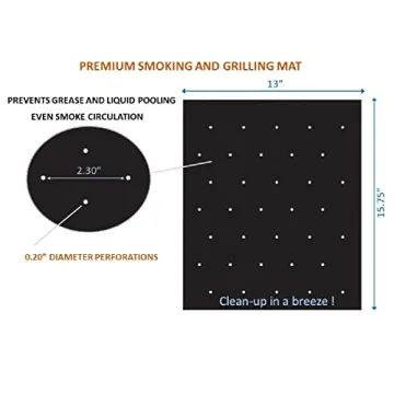 Fuego Heavy Duty Nonstick Grill Mats Set for BBQ Oven Smoker