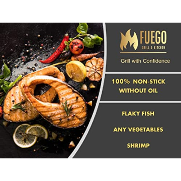 Fuego Heavy Duty Nonstick Grill Mats Set for BBQ Oven Smoker