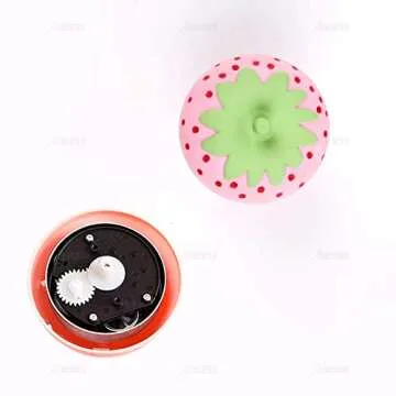 AUEAR, Cute Kitchen Cookie Timer Kawaii Fruit Strawberry Shape Mechanical Timer for Kitchen Alarm Home Desktop Decor