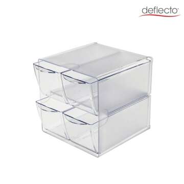 Deflecto Stackable Cube Organizer 6" x 6" x 7.5"