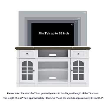 Stylish Farmhouse TV Stand for 65 inch TVs