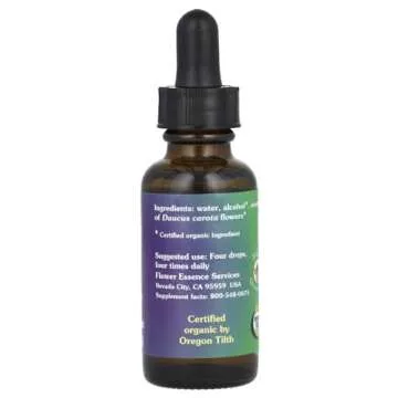 FLOWER ESSENCE SERVICES Dropper Herbal Supplements, Queen Annes Lace, 1 Ounce