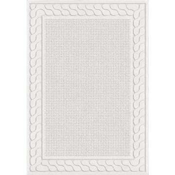 My Texas House by Orian Indoor/Outdoor Picket Fences Area Rug - 5'2" x 7'6", Natural