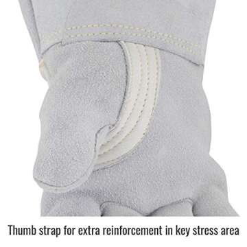 Black Stallion 750 Premium Grain Elkskin Stick Welding Gloves - Comfort & Protection