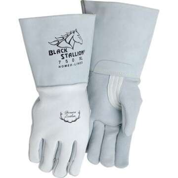 Black Stallion 750 Elkskin Welding Gloves for Safety & Comfort