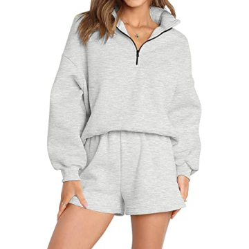 AUTOMET Women's Oversized Lounge Set Cozy Stylish 2025 Fashion