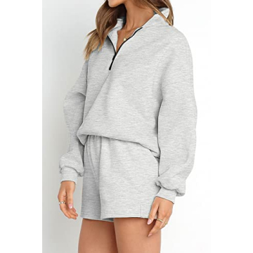 AUTOMET Women's Oversized Lounge Set Cozy Stylish 2025 Fashion