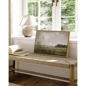 VIYYIEA Nature Large Framed Wall Art, Wilderness Vintage Art Decor Room Aesthetic, 16X24 Inch Canvas...