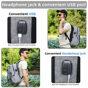 HFSX Laptop Backpack Women Men College Backpacks Bookbag Vintage Backpack Book Bag Fashion Back Pack...