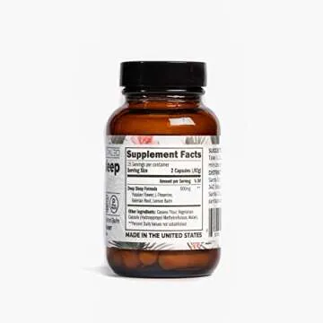 Santa Cruz Paleo L-Theanine Supplement for Relaxation and Sleep Support with Lemon Balm, Valerian Root, Passion Flower, Gluten Free, Keto, Sugar Free, Paleo, 600mg Formula, 15 Servings, 30 Capsules