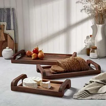 Denmark Acacia Serving Collection | Elegant Wood Boards