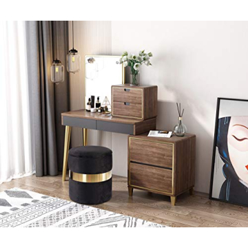 Stylish DEERUN Velvet Storage Ottoman Pack of 2