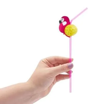 Tropical Hawaiian Drinking Straws for Summer Parties
