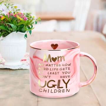 Unique Mother’s Day Gifts: 12oz Funny Coffee Mug for Mom from Kids