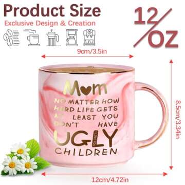 Funny Mother's Day Gifts for Mom, 12oz Unique Mug