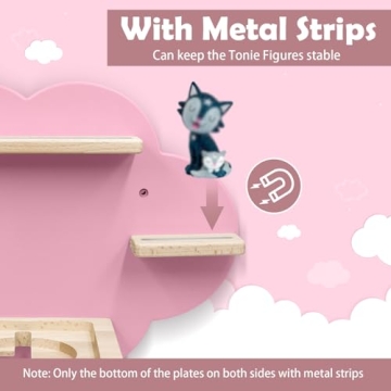 Taladad Magnetic Tonie Shelf for 12-20 Characters