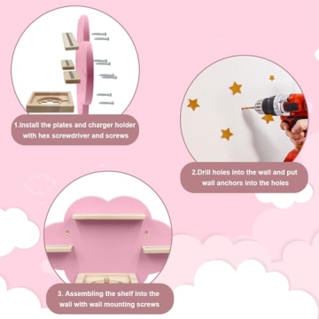 Taladad Magnetic Tonie Shelf for 12-20 Characters