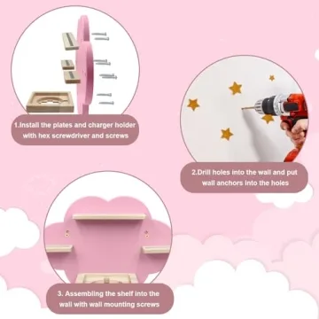 Taladad Magnetic Tonie Shelf for 12-20 Characters