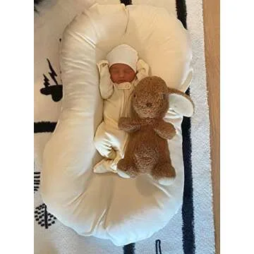 L'ovedbaby Unisex Baby Organic Zippered Footed Overall (NB/Preemie (4-7 lbs), Beige)