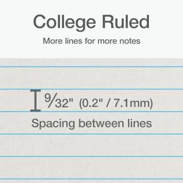 Oxford Composition Notebook 6 Pack,Notebooks for School, School Supplies, School Journal, Comp Book, College Ruled Paper, 5.75 x 8 Inches, Small Size, 60 Sheets, Kraft Covers (63831)