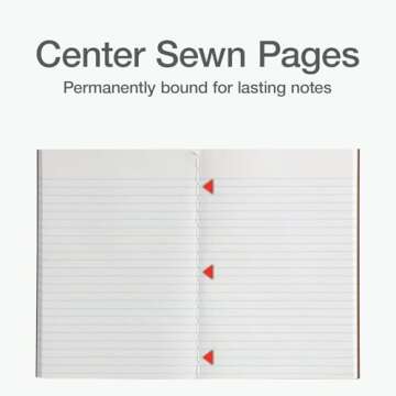 Oxford Composition Notebook 6 Pack,Notebooks for School, School Supplies, School Journal, Comp Book, College Ruled Paper, 5.75 x 8 Inches, Small Size, 60 Sheets, Kraft Covers (63831)