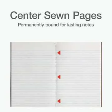 Oxford Composition Notebook 6 Pack,Notebooks for School, School Supplies, School Journal, Comp Book, College Ruled Paper, 5.75 x 8 Inches, Small Size, 60 Sheets, Kraft Covers (63831)