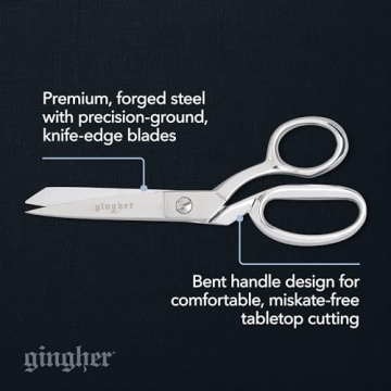 Gingher 7" Stainless Steel Knife Edge Fabric Scissors