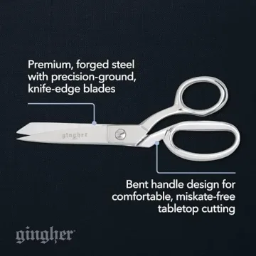 Gingher 7" Stainless Steel Knife Edge Fabric Scissors