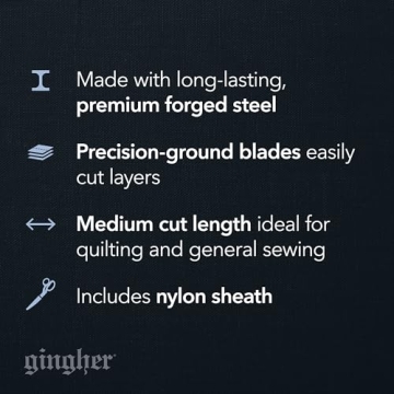 Gingher 7" Stainless Steel Knife Edge Fabric Scissors