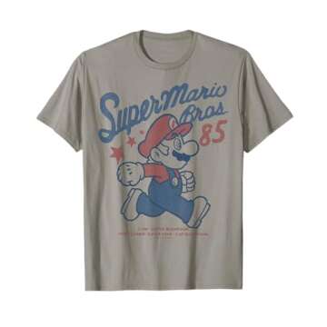 Vintage Super Mario Brothers T-Shirt for Gaming Fans