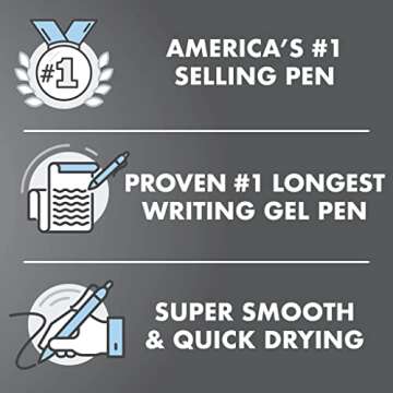 Pilot, G2 Premium Gel Roller Pens, Bold Point 1 mm, Pack of 12, Black