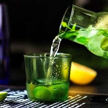 Ochine Bedside Water Carafe Set with Tumbler Glass Set Bedside Night Water Carafe Desktop Water Carafe Bedside Carafe Pitcher and Cup Glass Mouthwash Bottle for Bedroom Bathroom or Kitchen Use