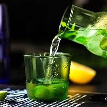 Ochine Bedside Water Carafe Set with Tumbler Glass Set Bedside Night Water Carafe Desktop Water Carafe Bedside Carafe Pitcher and Cup Glass Mouthwash Bottle for Bedroom Bathroom or Kitchen Use