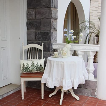 Christmas Winter Trees Lumbar Throw Pillow Cover 12x20 Inch