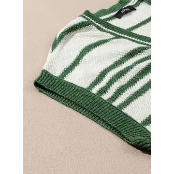 Dokotoo Striped V Neck Women's Vest - Chic Comfort for All