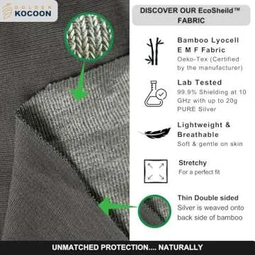 Golden Kocoon Beanie - EMF Protection & Eco-Friendly Design